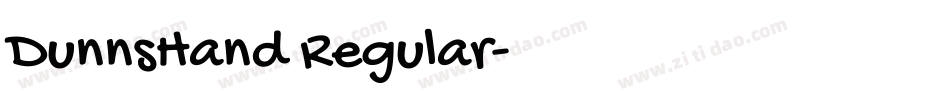 DunnsHand Regular字体转换